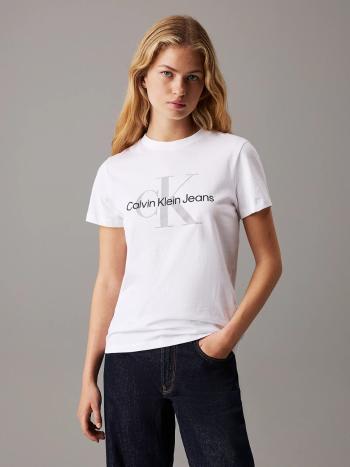 Calvin Klein dámské bílé tričko - S (YAA)