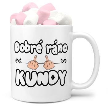 Hrnek Dobré ráno kundy (Náplň hrníčku: Marshmallow)