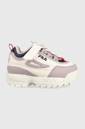 Dětské sneakers boty Fila Disruptor fialová barva