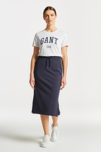 TEPLÁKOVÁ SUKNĚ GANT ICON G ESSENTIAL JERSEY SKIRT EVENING BLUE