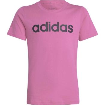 adidas ESSENTIALS LINEAR LOGO T-SHIRT Dívčí triko, růžová, velikost