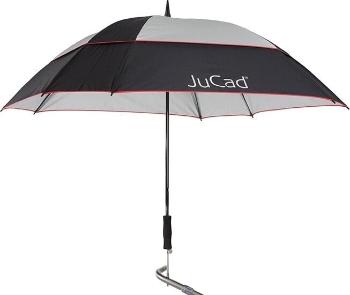 Jucad Telescopic Windproof With Pin Deštníky Black/Silver/Red