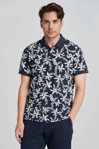 POLOKOŠILE GANT PALM LEI PRINT SS POLO EVENING BLUE