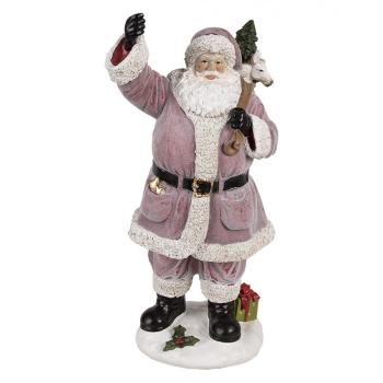 Dekorace figurka Santa Claus s pytlem dárků - 24*19*43 cm 6PR4299