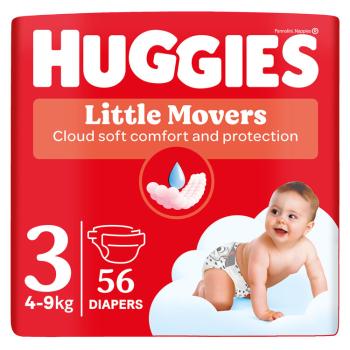 HUGGIES® Pleny jednorázové Little Movers 3 (4-9 kg) 56 ks