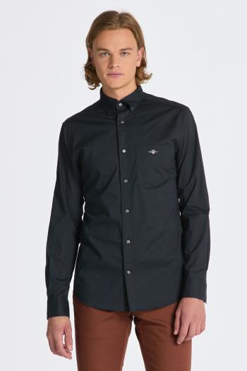 KOŠILE GANT REG POPLIN SHIRT BLACK