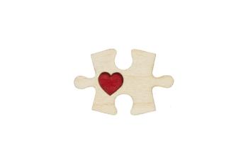 Párová brož Puzzle 1 Brooch s možností výměny či vrácení do 30 dnů zdarma