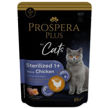 Kapsička Prospera Plus Cat Sterilised 1+ kuře a mrkev 85g