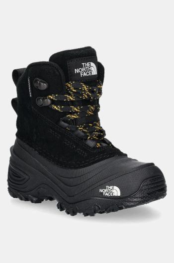 Dětské semišové boty The North Face CHILKAT V LACE WP černá barva, NF0A7W5YKX71