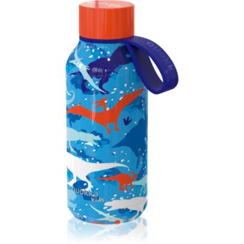 Quokka Solid Kids termoláhev s poutkem Dinosaur 330 ml