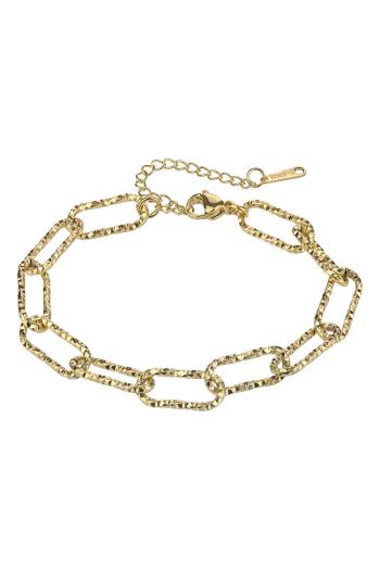 Marc Malone Pozlacený náramek z oceli Sarai Gold Bracelet MCB24014G