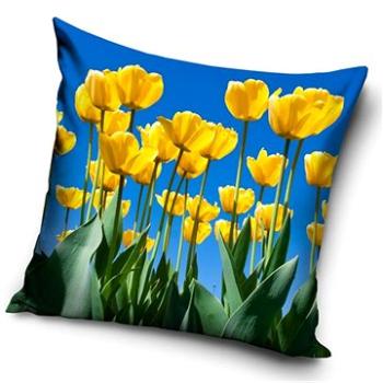 CARBOTEX povlak na polštářek Tulipánový Ráj 40×40 cm (8592850334609)