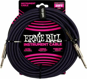 Ernie Ball Braided Straight Straight Inst Cable 7,5 m Rovný - Rovný Nástrojový kabel