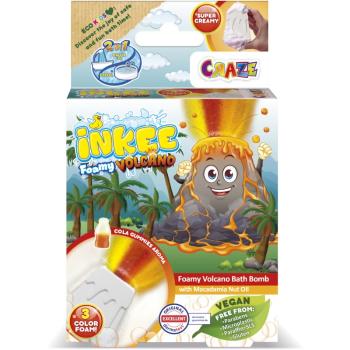 Craze INKEE Foamy Volcano koupelová bomba pro děti 1 ks