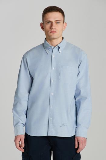 KOŠILE GANT REL US OXFORD SHIRT BLUE WATER