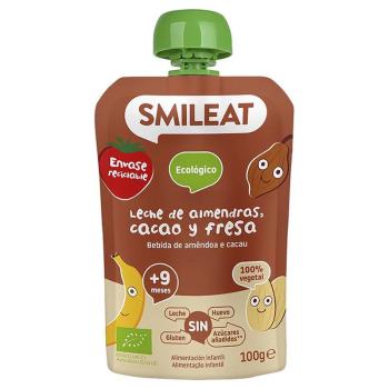 Smileat BIO kapsička mandlové mléko jablko banán jahoda rýže a kakao 9M+ 100 g