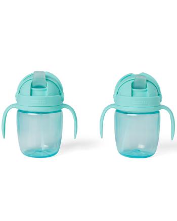 SKIP HOP Hrnek rostoucí Sip-to-Straw Teal 6m+