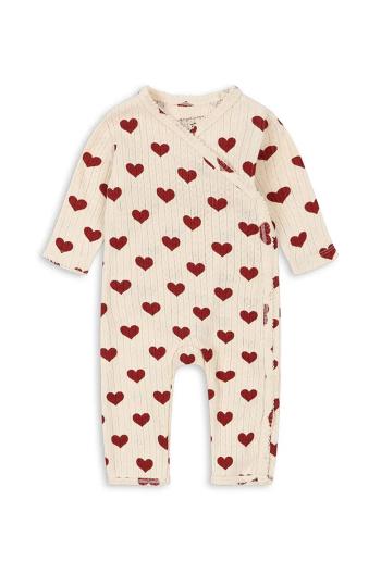 Kojenecké bavlněné dupačky Konges Sløjd MINNIE NEWBORN ONESIE GOTS KS101610