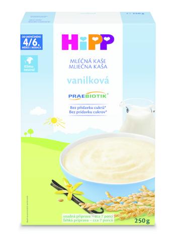 HiPP PRAEBIOTIK® Kaše mléčná pro kojence vanilková 250 g, 4/6m+