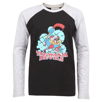 LOONEY TUNES TAZ JERSEY Dětské triko s dlouhým rukávem, černá, velikost