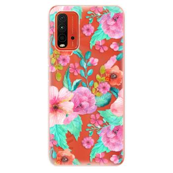 Odolné silikonové pouzdro iSaprio - Flower Pattern 01 - Xiaomi Redmi 9T