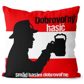 Vankúš Dobrovoľný hasič (Veľkosť: 40 x 40 cm)