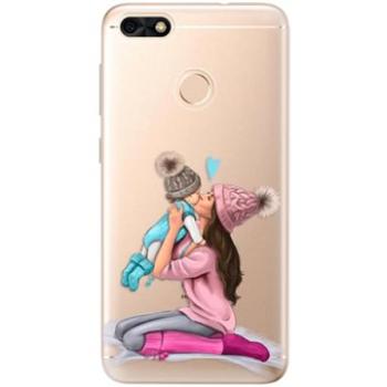 iSaprio Kissing Mom - Brunette and Boy pro Huawei P9 Lite Mini (kmbruboy-TPU2-P9Lm)