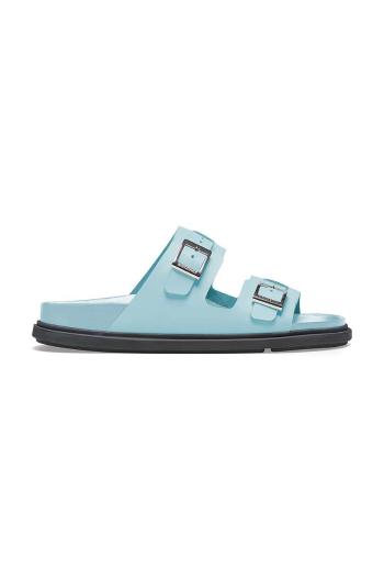 Kožené pantofle Birkenstock St Barths dámské, modrá barva, 1026418