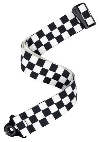 D'Addario Auto Lock Guitar Strap Skater Checkerboard