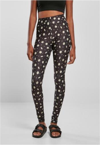 Urban Classics Ladies Soft AOP Leggings blackdaisy - S