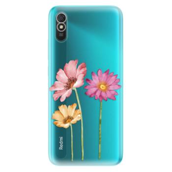 Odolné silikonové pouzdro iSaprio - Three Flowers - Xiaomi Redmi 9A