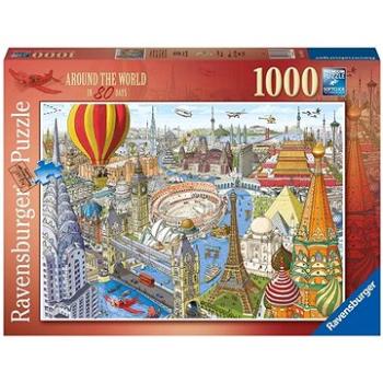 Ravensburger puzzle 169610 Cesta kolem světa za 80 dní 1000 dílků  (4005556169610)