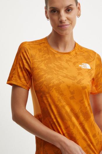 Sportovní tričko The North Face Sunriser oranžová barva, NF0A84LF7OA1