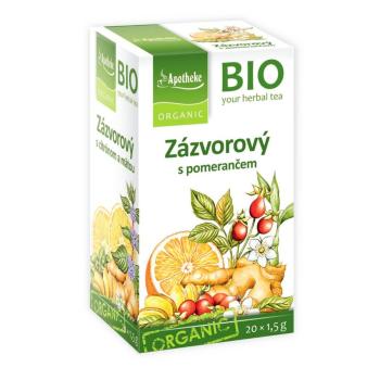 Apotheke BIO Zázvorový čaj s pomerančem nálevové sáčky 20x1,5 g