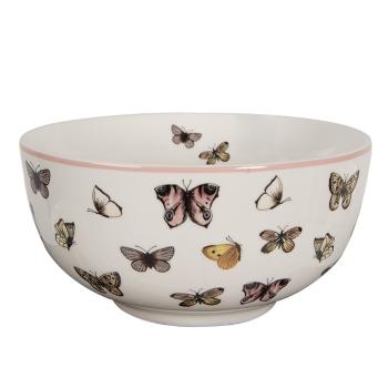 Porcelánová miska s motýlky Butterfly Paradise - Ø 14*7 cm / 500 ml BPDBO