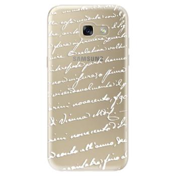 Odolné silikonové pouzdro iSaprio - Handwriting 01 - white - Samsung Galaxy A5 2017