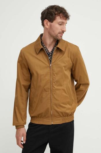 Bunda A.P.C. blouson gilbert pánská, hnědá barva, přechodná, COGXS-H02922