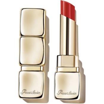 GUERLAIN KissKiss Shine Bloom lesklá rtěnka odstín 709 Petal Red 3,5 g