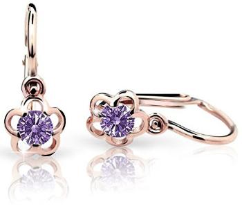Cutie Jewellery Dětské náušnice C1945-10-X-4 fialová