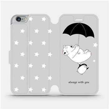 Flipové pouzdro na mobil Apple iPhone 6 / iPhone 6s - MH08P Méďa a tučňák - always with you (5903226746743)