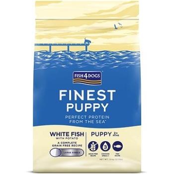 FISH4DOGS Granule velké pro štěňátka Finest bílá ryba s bramborami 1,5 kg, 2m+ (5056008807719)