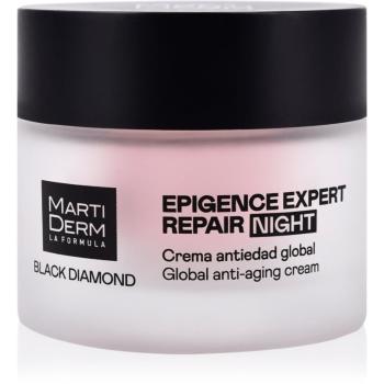 MartiDerm Black Diamond Epigence Expert Repair Night protivráskový noční krém plnitelný 50 ml