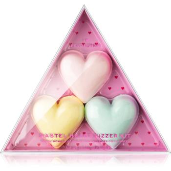 I Heart Revolution Fizzer Kit Pastel Heart sada do koupele pro ženy