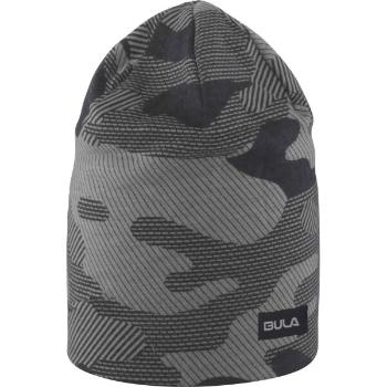 Bula CAMO PRINTED WOOL BEANIE Čepice, tmavě šedá, velikost