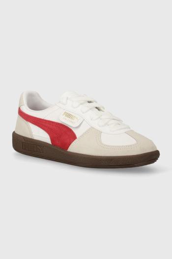 Kožené sneakers boty Puma Palermo bílá barva, 396464