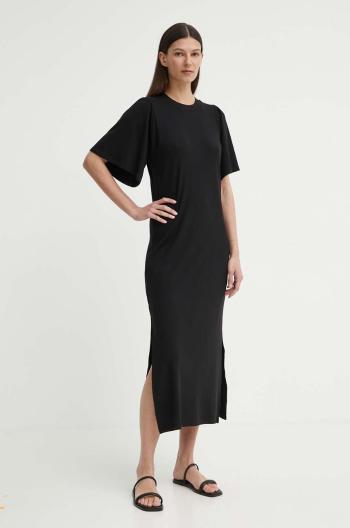 Šaty Bruuns Bazaar LuteaBBNathalena dress černá barva, maxi, BBW4019