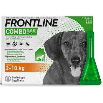 Frontline Combo spot-on pro psy S (2 - 10 kg) 3 × 0,67 ml (3661103073758)