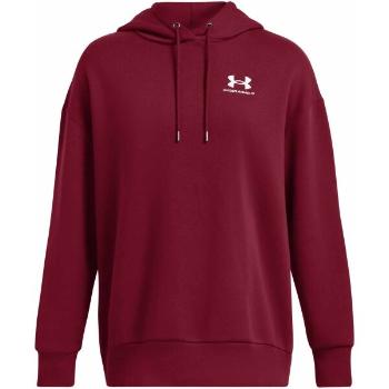 Under Armour ESSENTIAL FLC OS HOODIE Dámská mikina, červená, velikost