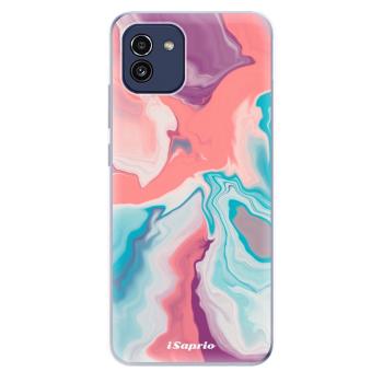 Odolné silikonové pouzdro iSaprio - New Liquid - Samsung Galaxy A03