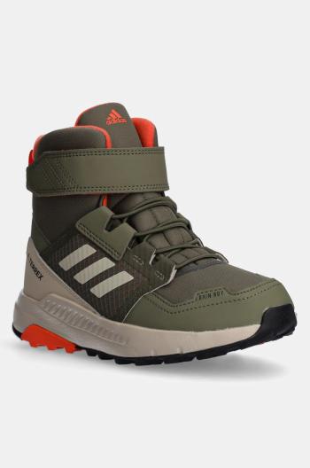 Dětské boty adidas TERREX TERREX TRAILMAKER HIGH C.RDY zelená barva, ID1144